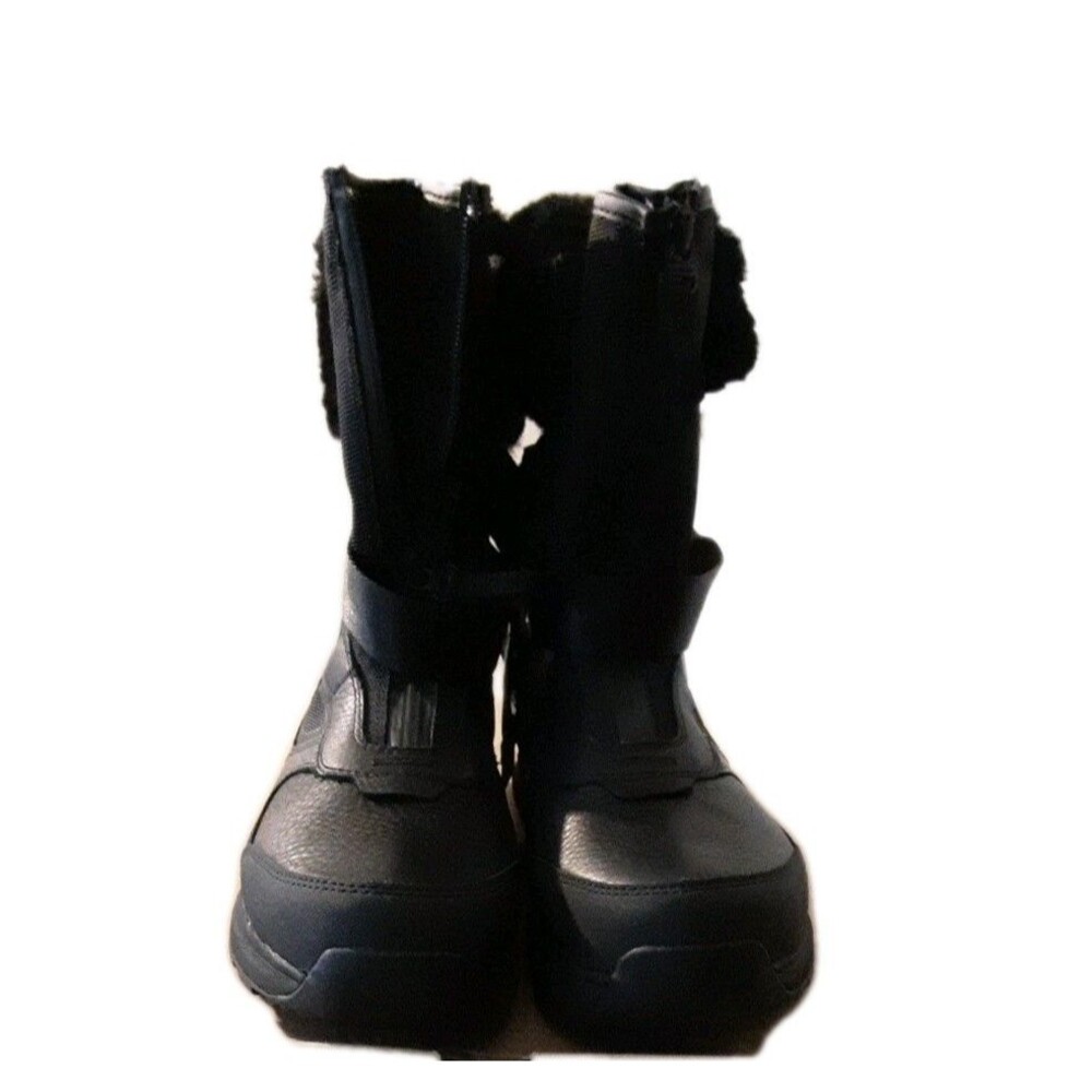 UGG Tahoe Black Waterproof Leather Sheepskin Short Snow Boots Size US 10 Women"